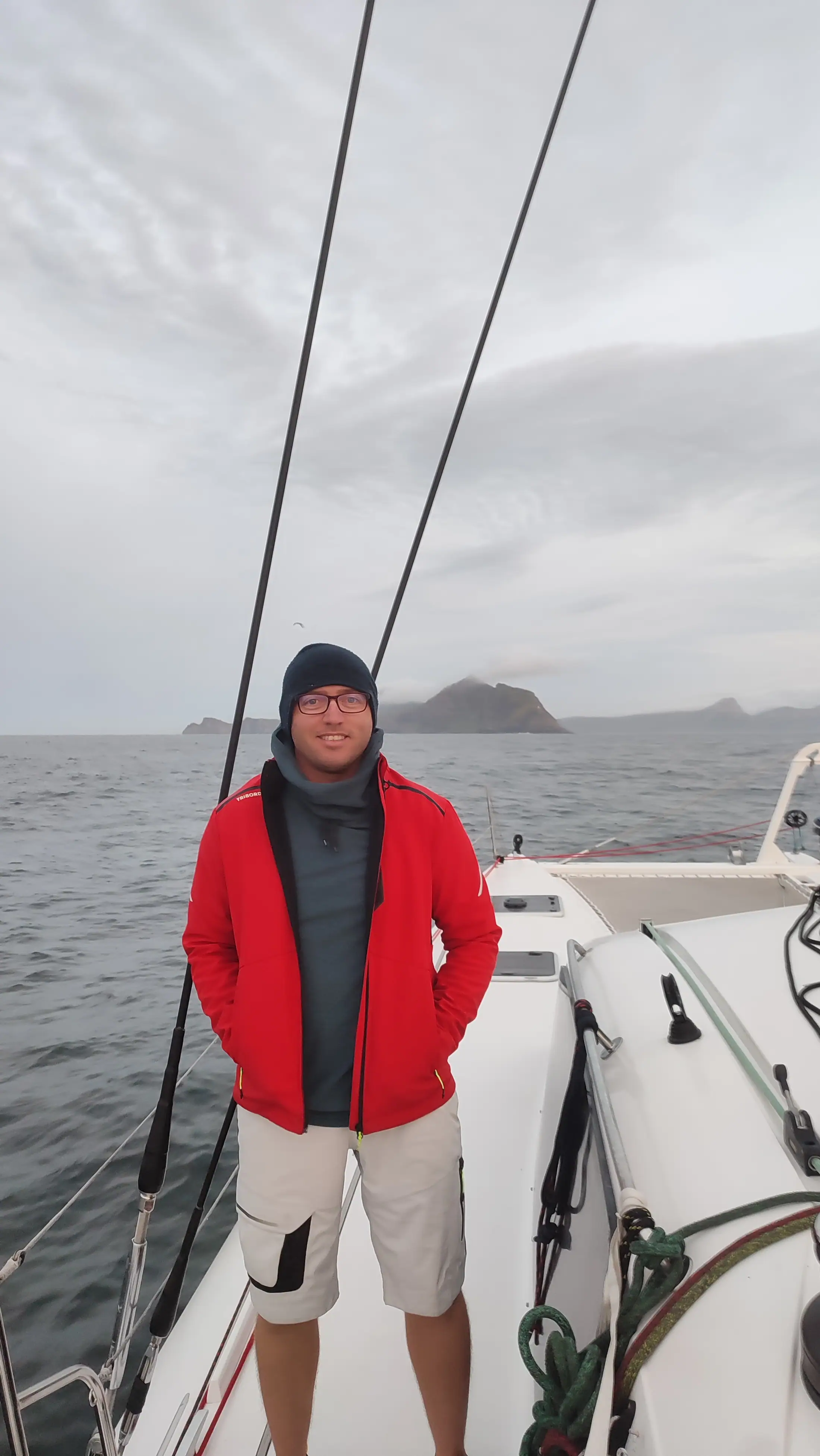 Fondateur de Lion Yachting à bord d’un voilier